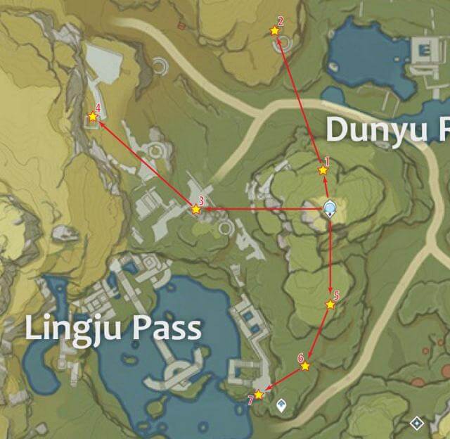 Thu thập Cor Lapis ở Lingju Pass