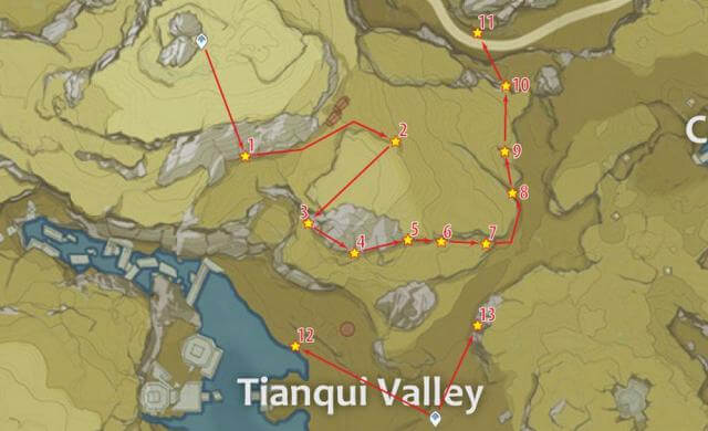 Thu thập Cor Lapis ở thung lũng Tianqiu