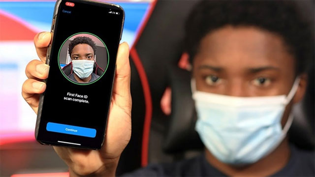 iOS 15.4 cho phép mở Face ID ngay cả khi đeo khẩu trang