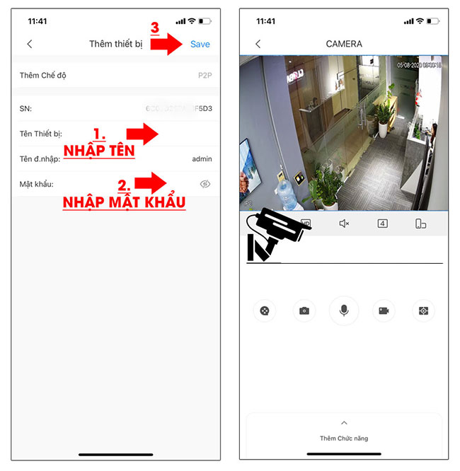 Thiết lập mật khẩu và tên thiết bị