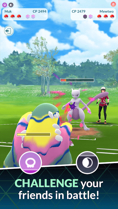Đấu Pokemon với bạn bè