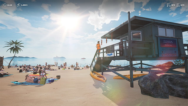 Lifeguard Simulator mô phỏng công việc của 1 nhân viên cứu hộ bên bờ biển