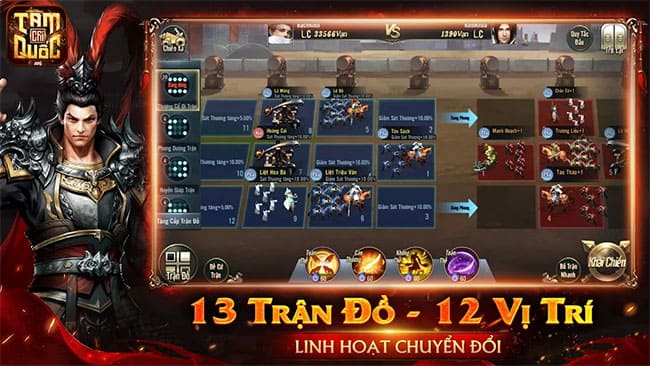 13 trận đồ linh hoạt chuyển đổi