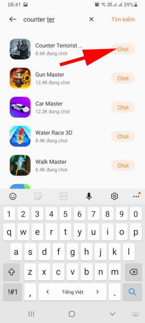 Tìm game và ấn chơi để bắt đầu