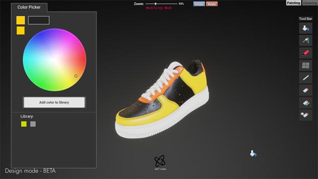 Chế đố thiết kế cho phép tạo ra đôi giày cực đẹp và không 'đụng hàng' trong Sneakers Custom Simulator game