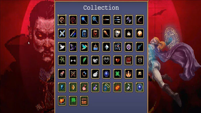 Vũ khí trong Vampire Survivors