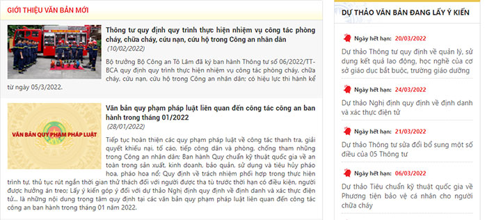 Văn bản mới trên kênh Phổ biến giáo dục pháp luật