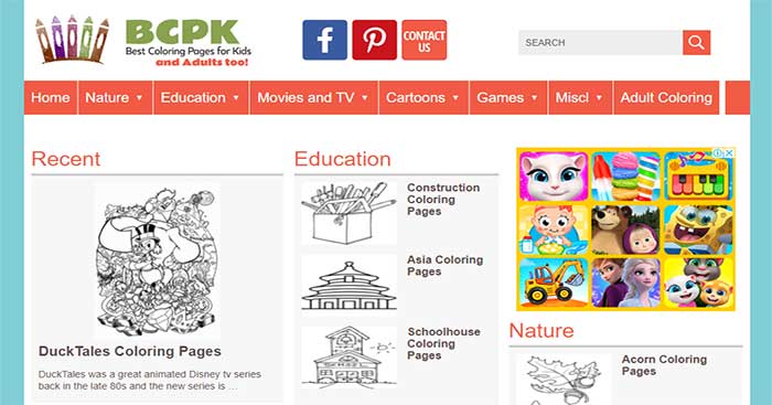 Best Coloring Pages For Kids là web tô màu online cho cả trẻ em