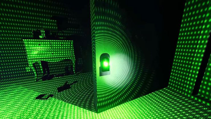 Máy chiếu các chấm xanh giúp thu thập bằng chứng về sự xuất hiện của hồn ma