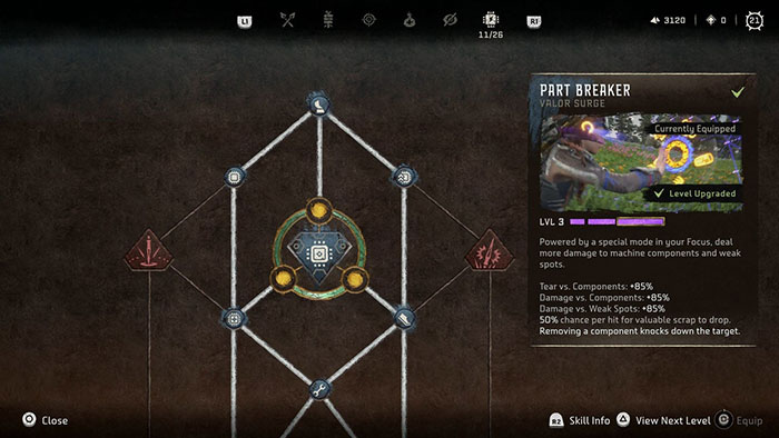 Part Breaker là một kỹ năng Valor Surge
