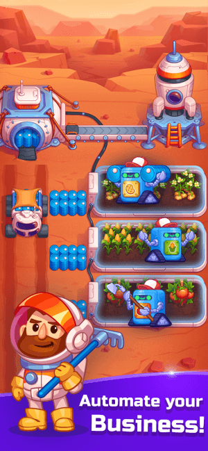 Idle Mars Colony cho bạn phát triển trang trại trên sao Hỏa