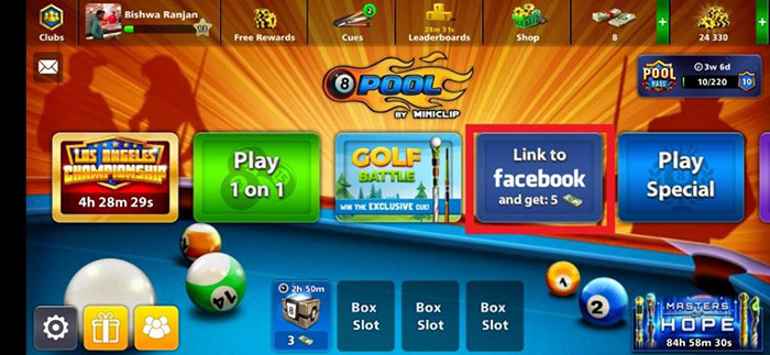 Một số chế độ chơi trong 8 Ball Pool