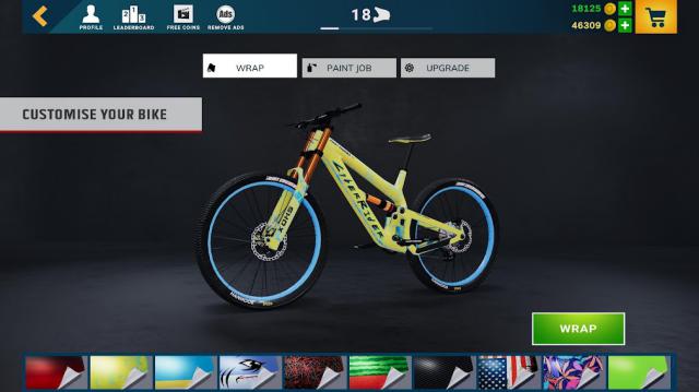Tùy chỉnh chiếc xe đạp địa hình của bạn trong game Downhill Republic