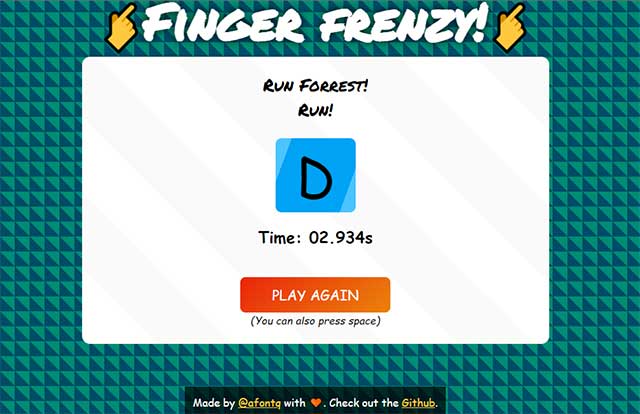 Sử dụng bàn phím để gõ chính xác bảng chữ cái tiếng Anh theo thứ tự