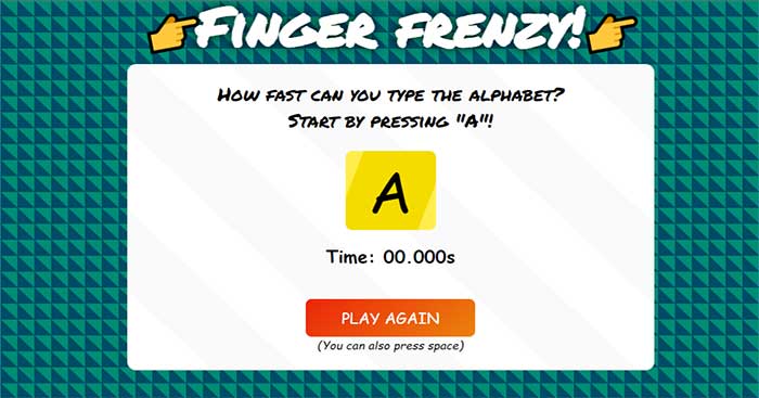 Finger Frenzy là game vui đánh máy đơn giản, thú vị, dễ chơi