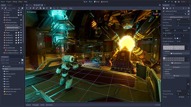 Godot là một công cụ thiết kế trò chơi 2D/3D đa nền tảng và mã nguồn mở