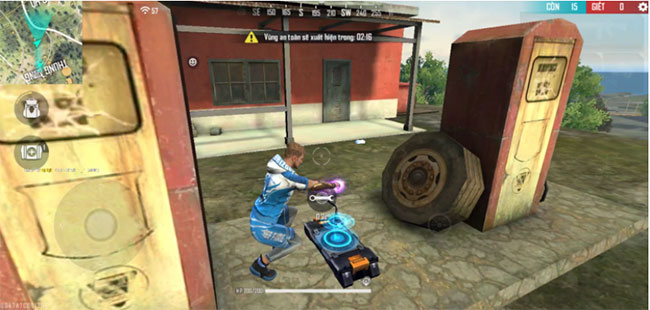 Giao diện nhân vật sử dụng hộp thông tin