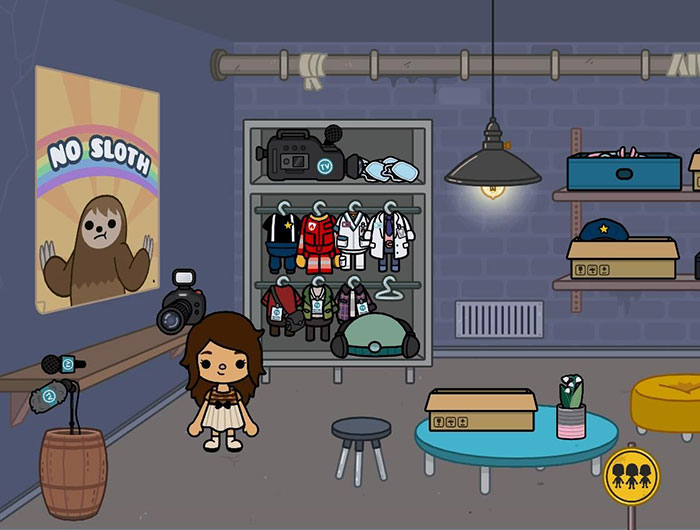Nhấn vào poster No Sloth để thu thập trang phục con lười