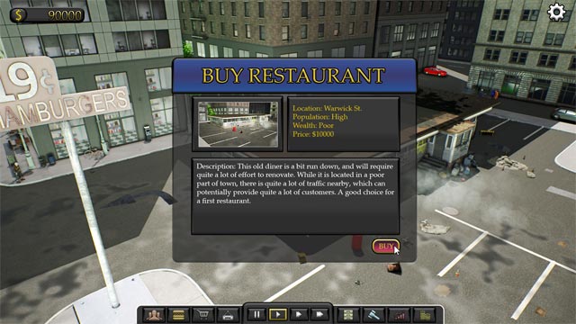 Mua và mở rộng hệ thống nhà hàng của bạn trong game Food Empire