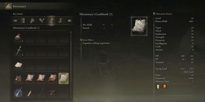 Người chơi cần có Cookbook để chế tạo được nhiều loại công cụ