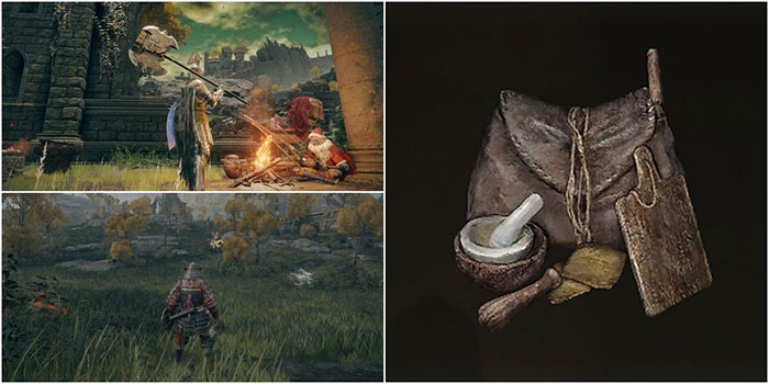 Hệ thống chế tạo của Elden Ring cho phép người chơi tạo ra các vật phẩm cần thiết trong cuộc phiêu lưu tại Lands Between