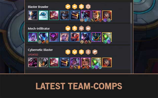 Bạn có thể xem các bảng tổng hợp mới nhất về Team comp
