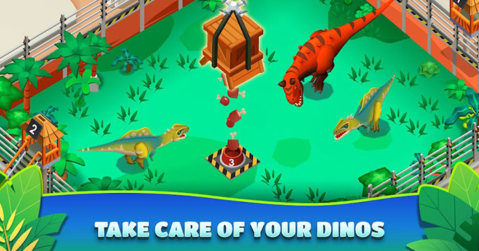 Idle Dinosaur Park Tycoon cho Android0.9.2Game quản lý công viên khủng long nhàn rỗi