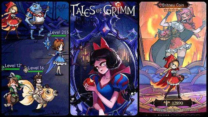 Tales of Grimm là một trò chơi thẻ bài idle, có màu sắc u tối và hắc ám