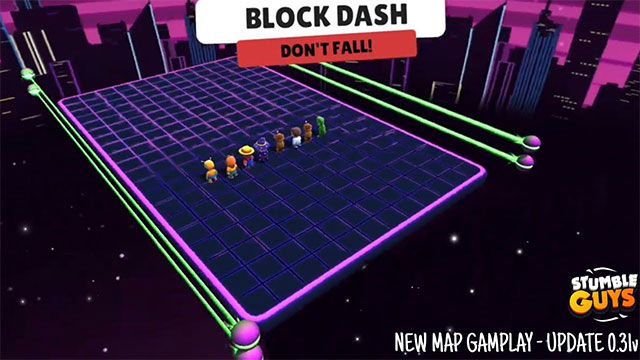 Chinh phục bản đồ Block Dash sau khi loại trừ từng đối thủ