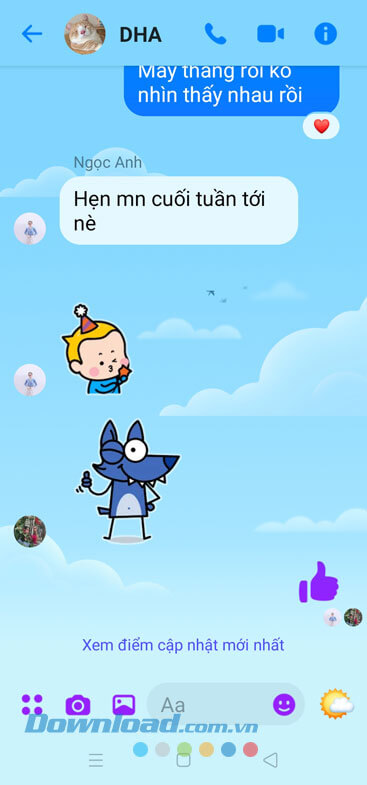 Chủ đề cuộc trò chuyện đã đổi