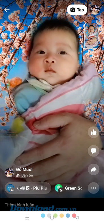 Video ngắn được đăng lên Facebook