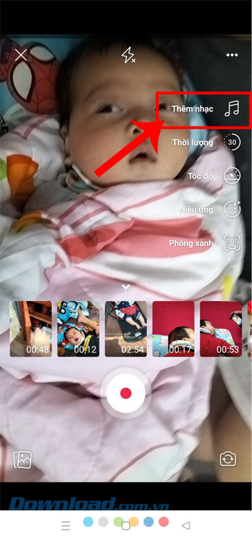 Nhấn vào mục Âm thanh