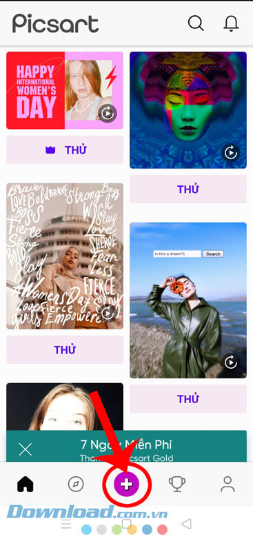 Ấn vào biểu tượng dấu "+"