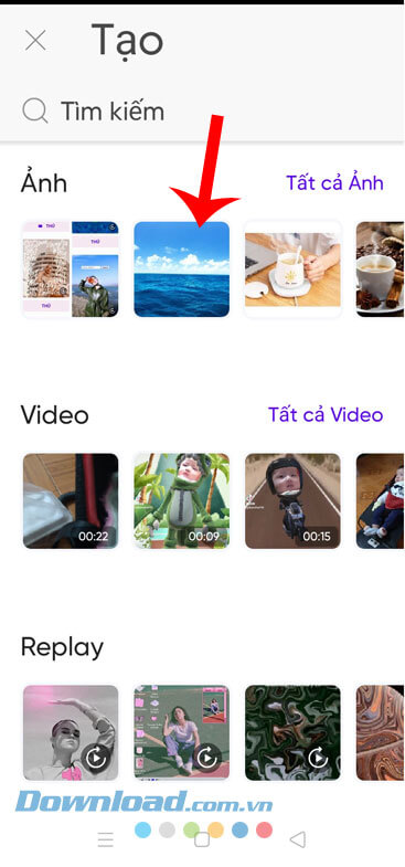 Chọn hình ảnh cần chỉnh sửa