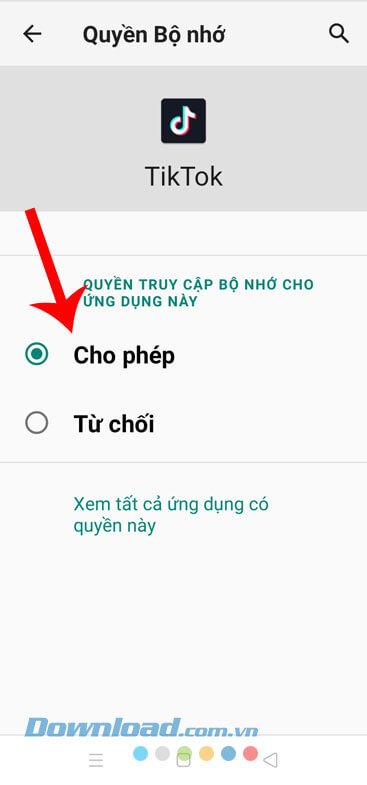 Chọn mực Cho phép