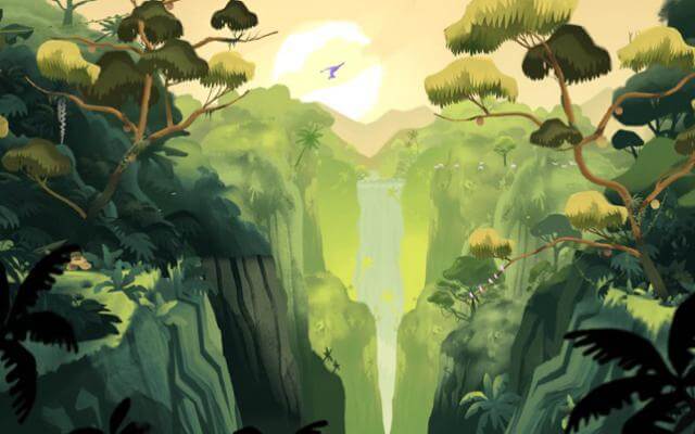 Phiêu lưu trong khung cảnh tuyệt đẹp của game Gibbon: Beyond the Trees 