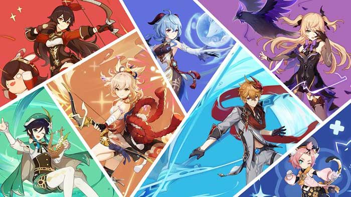 Một số nhân vật sử dụng cung tên trong Genshin Impact