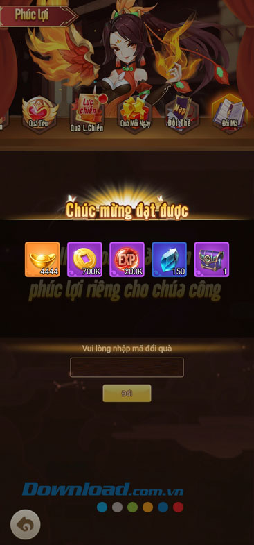 Nhận phần thưởng