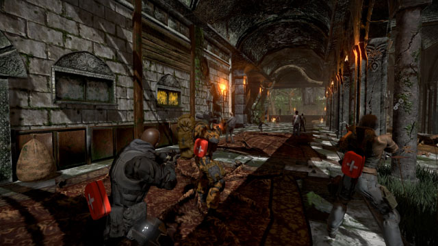 Chiến đấu cùng đồng đội tiêu diệt zombie trong game Zombie War: New World