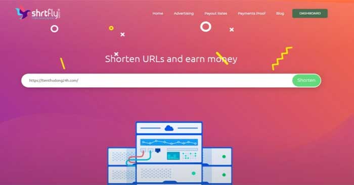 ShrtFly cho phép bạn kiếm tiền từ mỗi lượt truy cập vào các link rút gọn của bạn