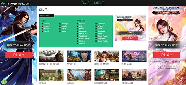 Bạn có thể tìm thấy các game thuộc nhiều thể loại phổ biến như hành động, nhập vai,...