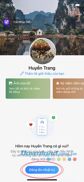 huong dan dang nhat ky kem nhac tren zalo 2*351874