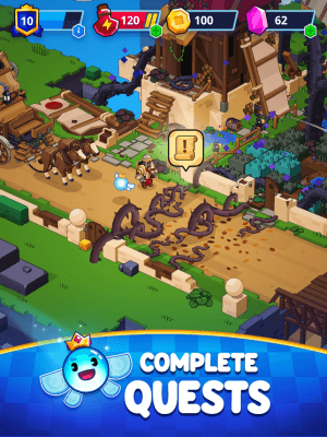 Cùng anh hùng của bạn hoàn thành các nhiệm vụ trong game Medieval Merge 