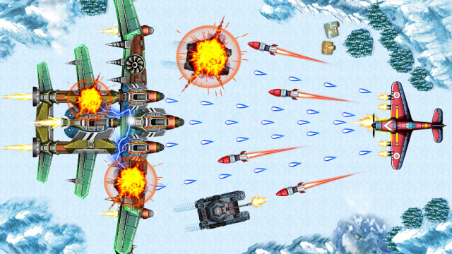 Lái phi cơ đi tiêu diệt kẻ thù trong game Strike Force 2 - 1945 War
