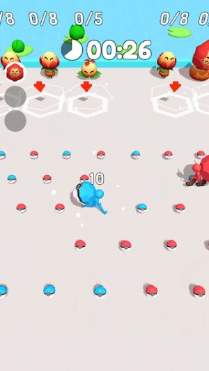 Thu thập các quả cầu Pokeball trong Monster Catch 
