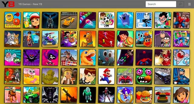 Khám phá hơn 9 vạn game trên cổng Y8