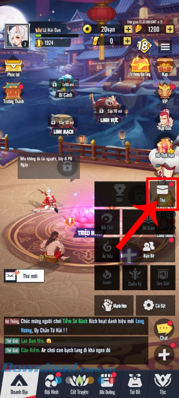 Chạm vàomục Thư