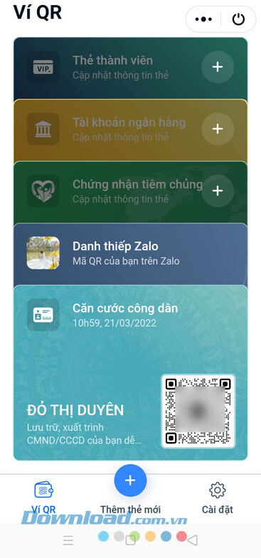 Đã lưu thông tin giấy tờ