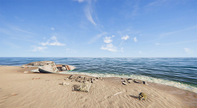 Project Castaway thách thức người chơi khả năng sống sót trên biển Thái Bình Dương bao la