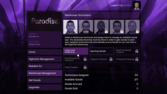 Người chơi cần sở hữu các cơ sở kinh doanh khác để kiếm lợi nhuận từ hộp đêm